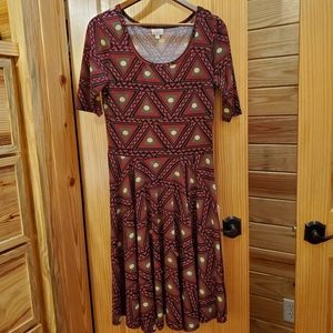 LulaRoe Nicole Dress Size Large